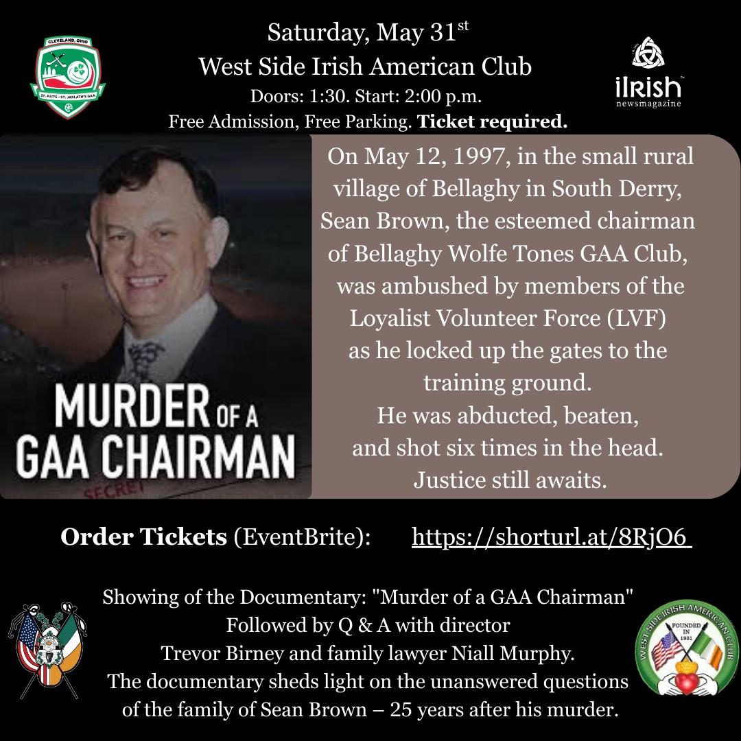Special Showing of Murder of a GAA Chairman