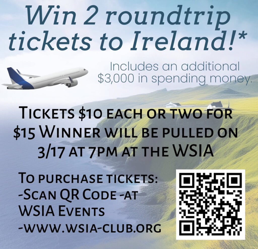 Trip for 2 to Ireland Raffle